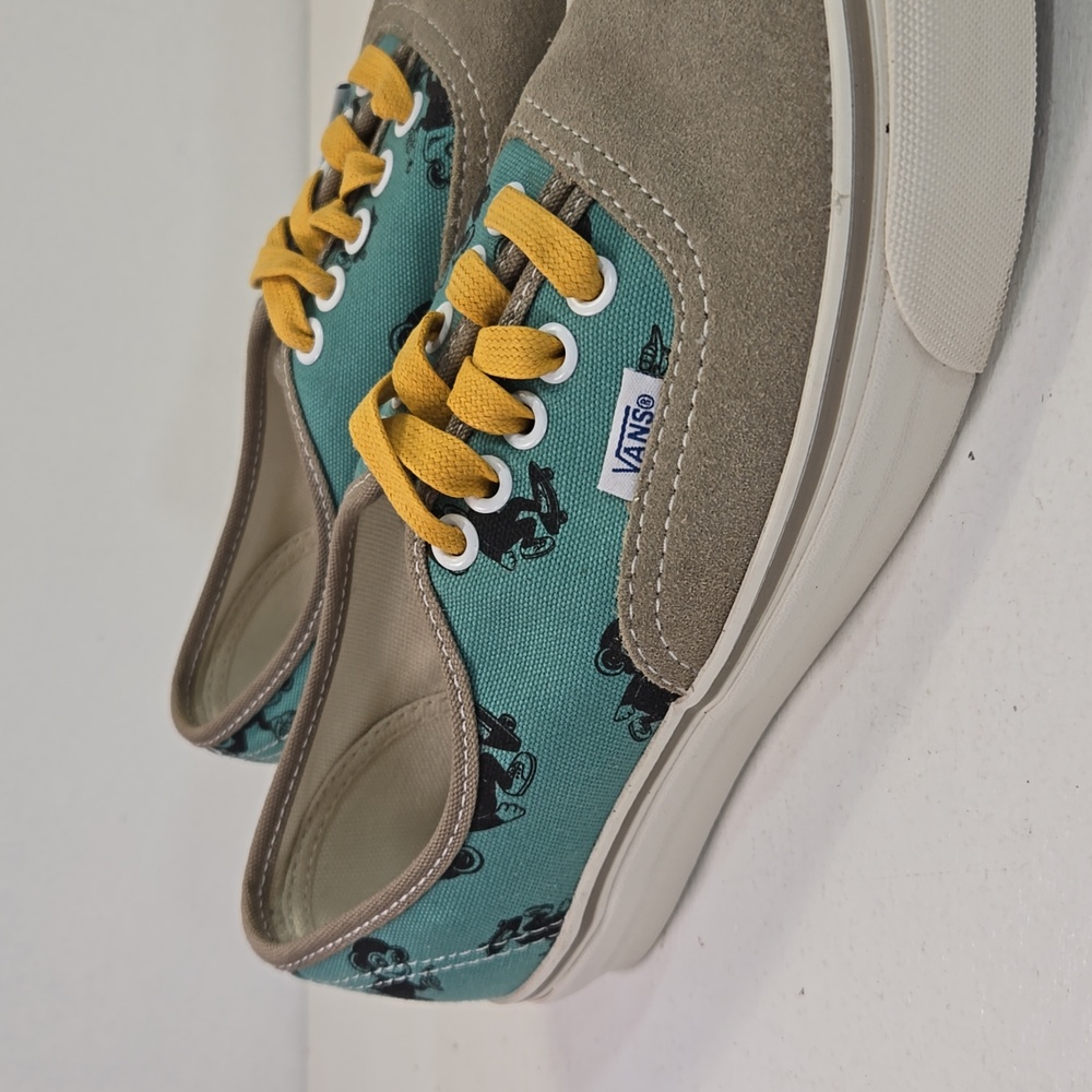 Vans Vault OG Sk8 Monkey Lo-Top Dune Tan & Blue Sneakers Mens 6½ Women's 8 - Picture 9 of 12